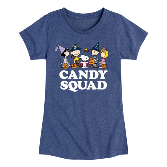 Peanuts - Candy Squad - Toddler And Youth Girls Short Sleeve Graphic T-Shirt