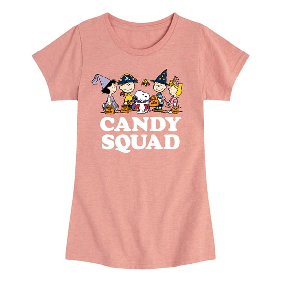 Peanuts - Candy Squad - Toddler And Youth Girls Short Sleeve Graphic T-Shirt