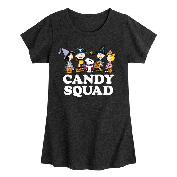 Peanuts - Candy Squad - Toddler And Youth Girls Short Sleeve Graphic T-Shirt