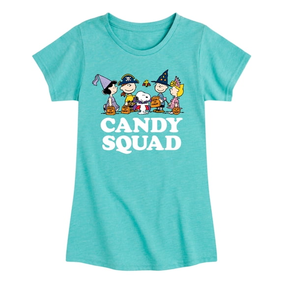 Peanuts - Candy Squad - Toddler And Youth Girls Short Sleeve Graphic T-Shirt