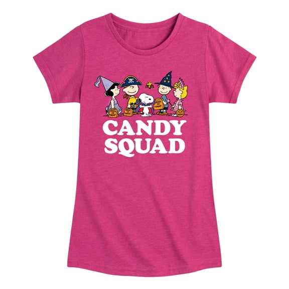 Peanuts - Candy Squad - Toddler And Youth Girls Short Sleeve Graphic T-Shirt
