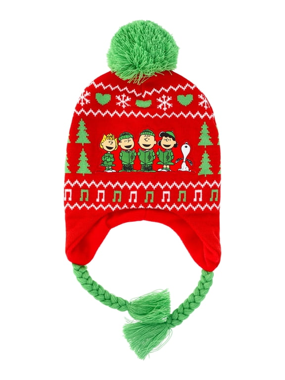 Caroling Ribbed Knit Laplander Hat