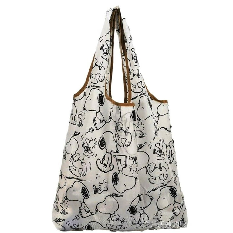 Peanuts Cartoon Dog Character Nylon 15 Inches Tall Foldable Tote Bag -  Walmart.com