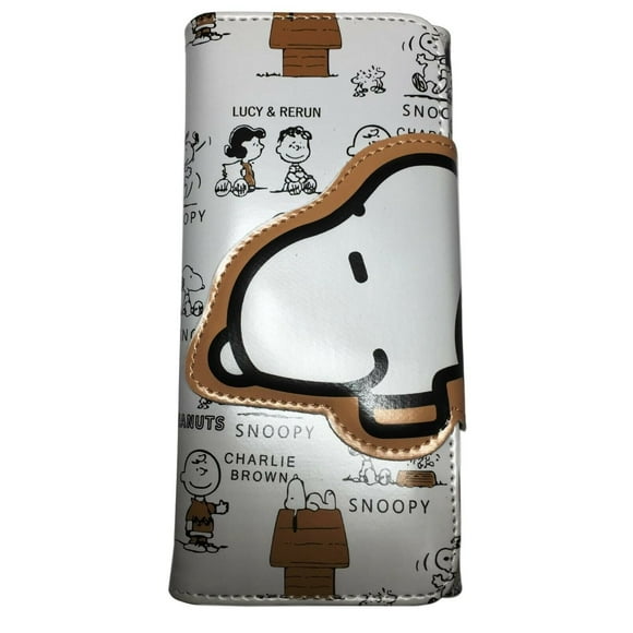 Peanuts Cartoon Dog Snap Close Clutch Wallet