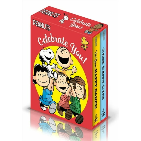 Peanuts: Celebrate You! (Boxed Set) : Do Your Happy Dance!; Be Kind, Be Brave, Be You! (Board book)