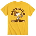 thumbnail image 1 of Peanuts - Certified Cowboy - Men's Short Sleeve Graphic T-Shirt, 1 of 6