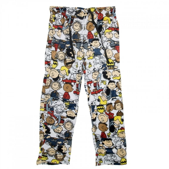 Peanuts Character Collage Men's Sleep Pants-Small