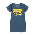 thumbnail image 1 of Peanuts - Charlie And Snoopy Dance Time - Toddler & Youth Girls Fleece Dress, 1 of 6
