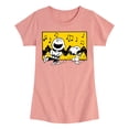 thumbnail image 1 of Peanuts - Charlie And Snoopy Dance Time - Toddler & Youth Girls Short Sleeve Graphic T-Shirt, 1 of 6