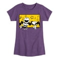 thumbnail image 1 of Peanuts - Charlie And Snoopy Dance Time - Toddler & Youth Girls Short Sleeve Graphic T-Shirt, 1 of 6