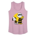 thumbnail image 1 of Peanuts - Charlie And Snoopy Skeleton - Women's Racerback Tank Top, 1 of 6