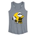 thumbnail image 1 of Peanuts - Charlie And Snoopy Skeleton - Women's Racerback Tank Top, 1 of 6