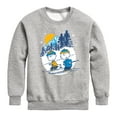 thumbnail image 1 of Peanuts - Charlie Brown And Linus Skiing - Toddler And Youth Crewneck Fleece Sweatshirt, 1 of 6