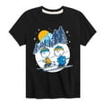 thumbnail image 1 of Peanuts - Charlie Brown And Linus Skiing - Toddler And Youth Short Sleeve Graphic T-Shirt, 1 of 6