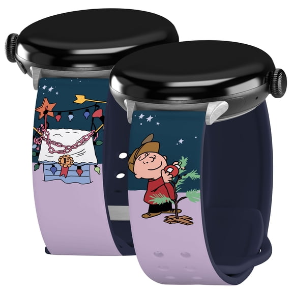 Peanuts Charlie Brown Christmas HD Unisex Watch Band for Google Pixel (Long Decorating) by Affinity Bands
