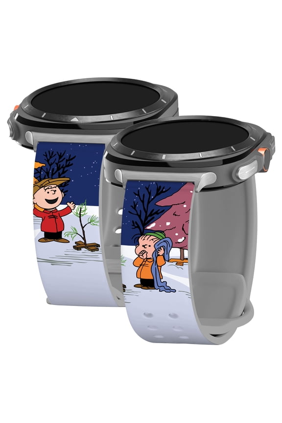 Peanuts Charlie Brown Christmas HD Unisex Watch Band for Samsung Galaxy Watch Ultra 47mm (Short Christmas Tree) by Affinity Bands