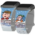 thumbnail image 1 of Peanuts Charlie Brown Christmas HD Watch Band for Apple Watch - 42/44/45/49mm(46mm Series 10/11) Short Snowy Thoughts by Affinity Bands, 1 of 3