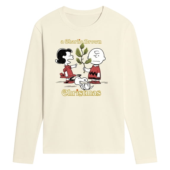 Peanuts - Charlie Brown Christmas Tree - Men's Long Sleeve Graphic T-Shirt