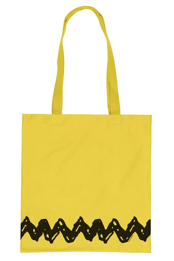 Peanuts Charlie Brown T-Shirt Top Costume Design Tote Bag Single Compartment Utility Beach Pool Medium