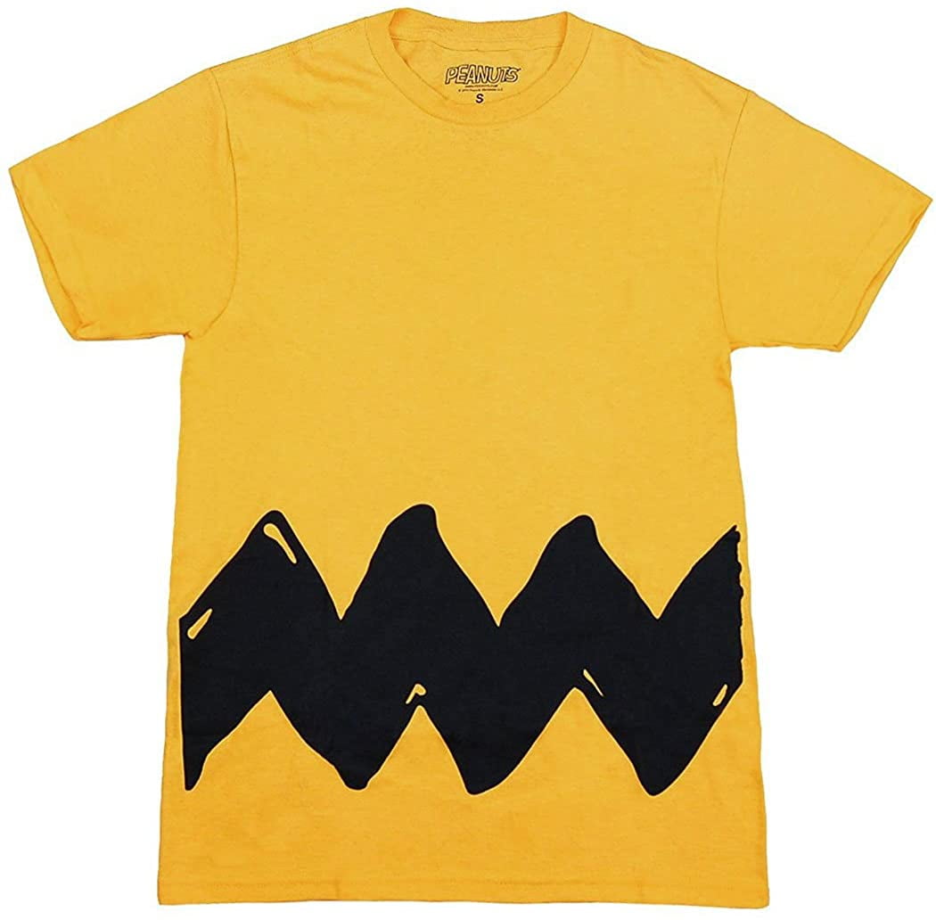 トップス CHARLIE BROWN T-SHIRT Charlie Brown Costume Adult T-Shirt