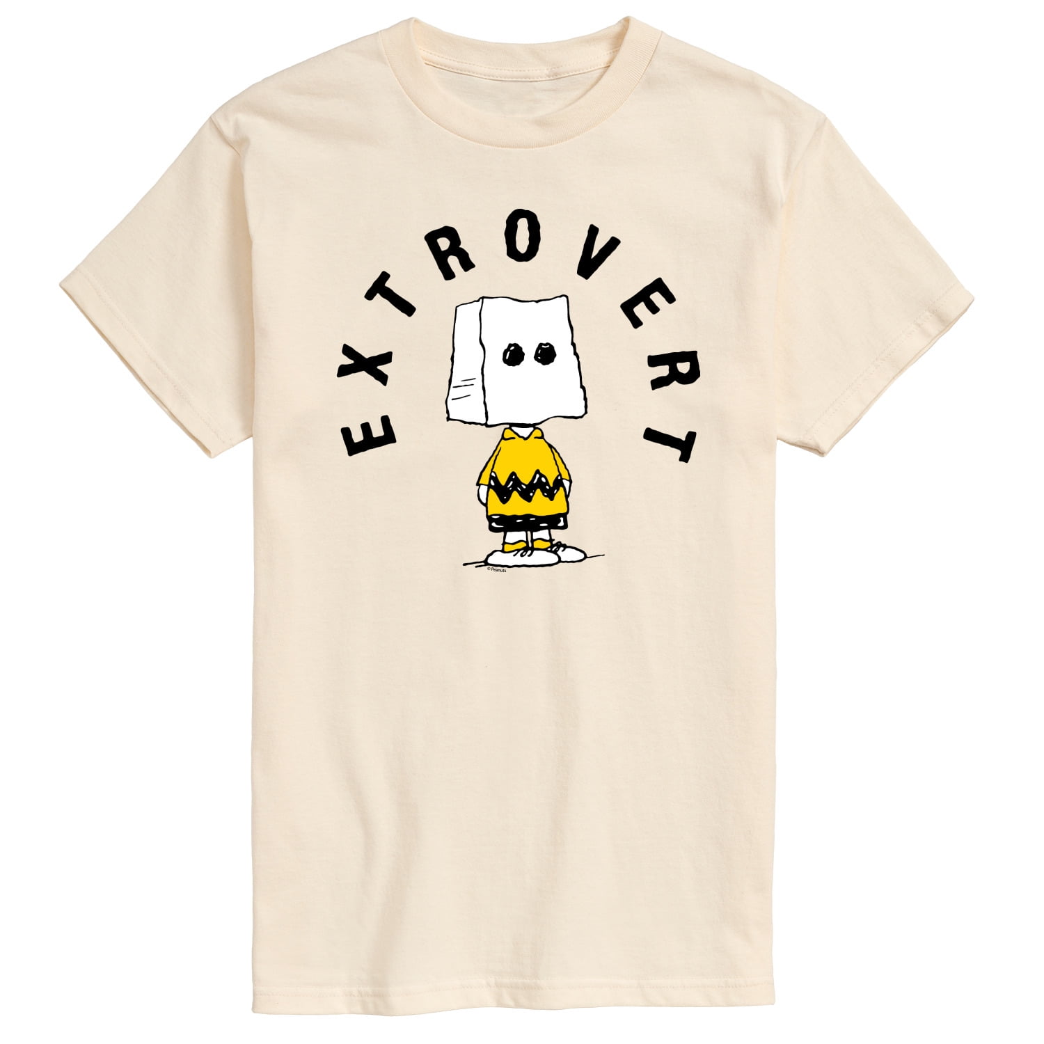Peanuts - Charlie Brown Extrovert - Men's Short Sleeve Graphic T-Shirt ...