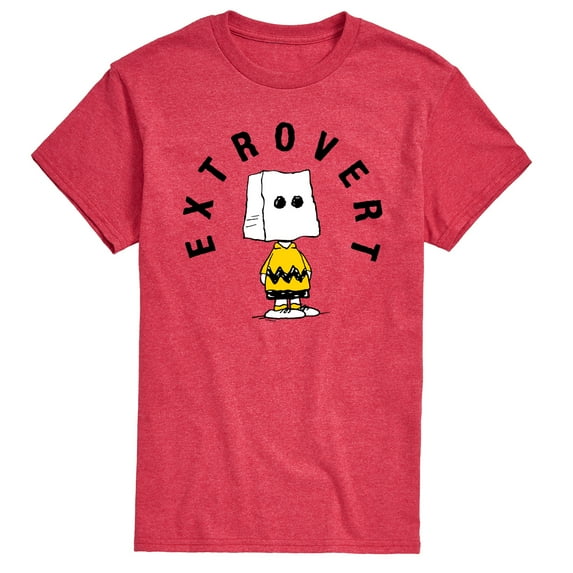 Peanuts - Charlie Brown Extrovert - Men's Short Sleeve Graphic T-Shirt