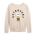 thumbnail image 1 of Peanuts - Charlie Brown Extrovert - Women's French Terry Long Sleeve Shirt, 1 of 5