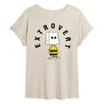 thumbnail image 1 of Peanuts - Charlie Brown Extrovert - Women's Oversized Graphic T-Shirt, 1 of 5