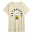 thumbnail image 1 of Peanuts - Charlie Brown Extrovert - Women's Short Sleeve Graphic T-Shirt, 1 of 5