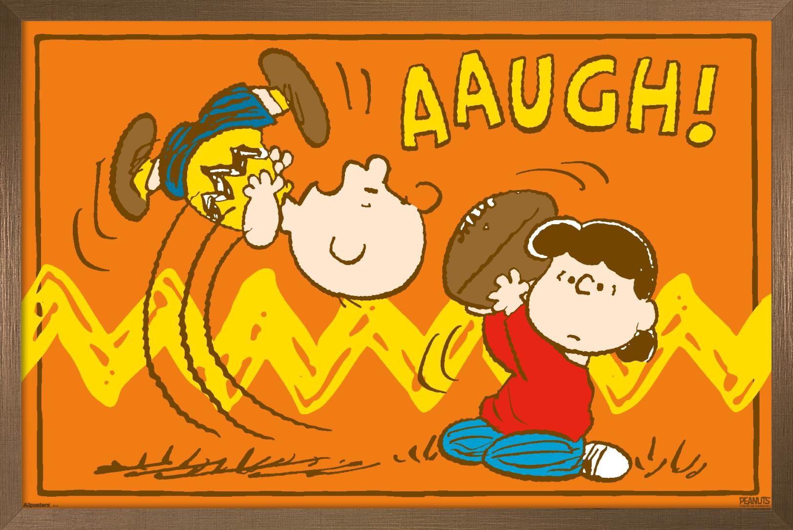 Peanuts - Charlie Brown Football AAUGH Wall Poster, 22.375