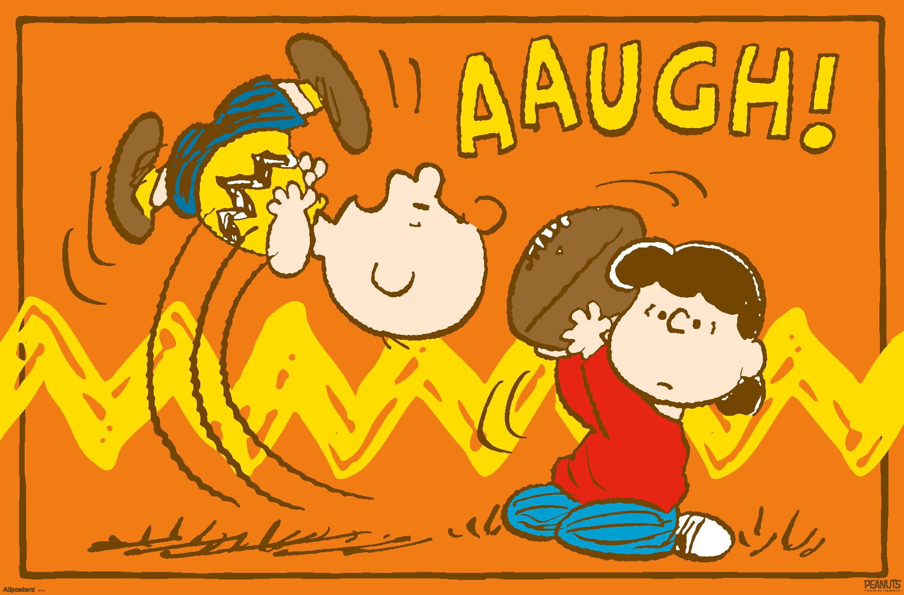 Peanuts - Charlie Brown Football AAUGH Wall Poster, 22.375