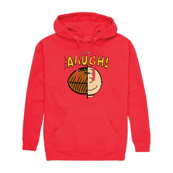 Peanuts - Charlie Brown Football Head - Men's Fleece Pullover Hoodie