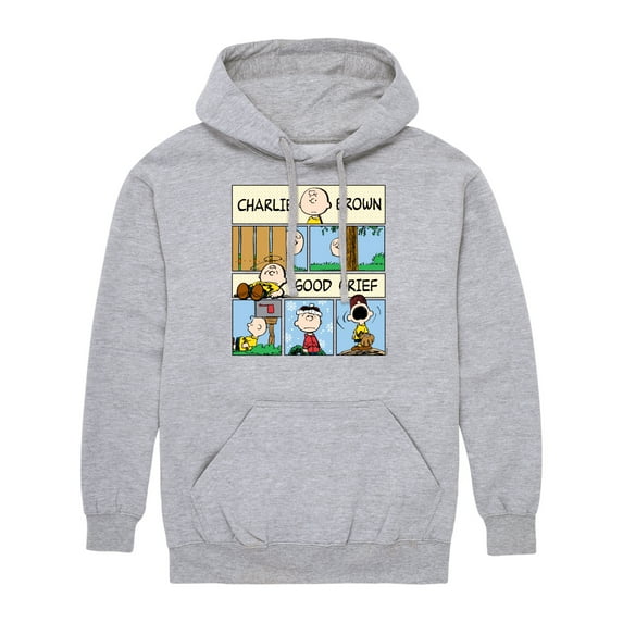 Peanuts - Charlie Brown Good Grief Comic - Men's Pullover Hoodie