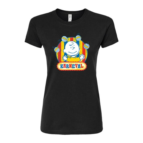 Peanuts - Charlie Brown Karneval - Juniors Fitted Graphic T-Shirt