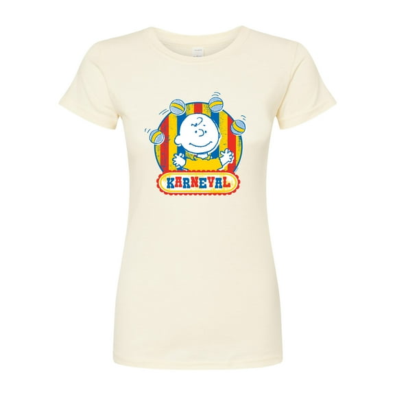 Peanuts - Charlie Brown Karneval - Juniors Fitted Graphic T-Shirt