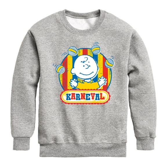 Peanuts - Charlie Brown Karneval - Toddler & Youth Crewneck Fleece Sweatshirt