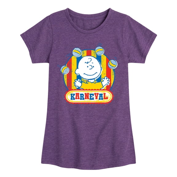 Peanuts - Charlie Brown Karneval - Toddler & Youth Girls Short Sleeve Graphic T-Shirt