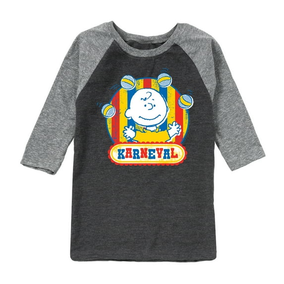 Peanuts - Charlie Brown Karneval - Toddler & Youth Raglan Graphic T-Shirt
