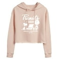 thumbnail image 1 of Peanuts - Charlie Brown Records - Juniors Cropped Pullover Hoodie, 1 of 5