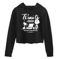 thumbnail image 1 of Peanuts - Charlie Brown Records - Juniors Cropped Pullover Hoodie, 1 of 5