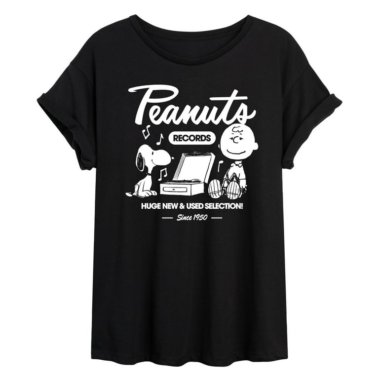 Peanuts Charlie Brown Records Juniors Ideal Flowy Muscle T