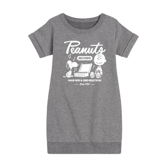 Peanuts - Charlie Brown Records - Toddler & Youth Girls Fleece Dress