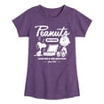 thumbnail image 1 of Peanuts - Charlie Brown Records - Toddler & Youth Girls Short Sleeve Graphic T-Shirt, 1 of 6