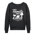 thumbnail image 1 of Peanuts - Charlie Brown Records - Women's Lightweight French Terry Long Sleeve Shirt, 1 of 6