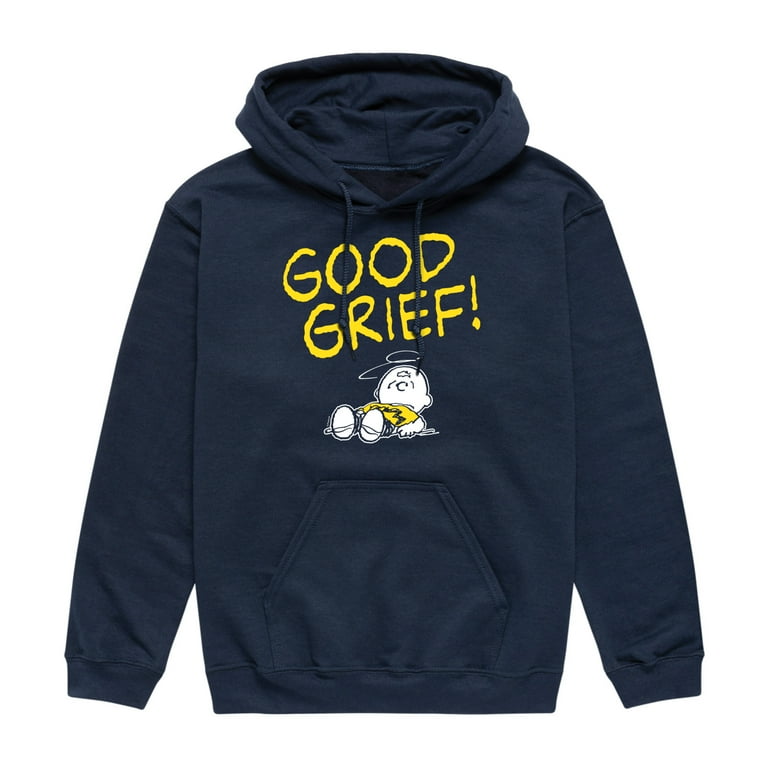 Peanuts Charlie Brown Seeing Stars Good Grief Men s Pullover Hoodie