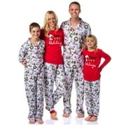PJAMMY Peanuts Charlie Brown Snoopy Woodstock Sleep Christmas 2PC Matching Family Holiday Pajama Set Sleepwear Loungewear