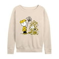 thumbnail image 1 of Peanuts - Charlie Brown Snoopy Fall Leaves - Women's Lightweight French Terry Long Sleeve Shirt, 1 of 6