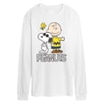 thumbnail image 1 of Peanuts - Charlie Brown, Snoopy & Woodstock - Men's Long Sleeve Graphic T-Shirt, 1 of 4
