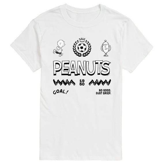 Peanuts - Charlie Brown Soccer Jersey - Men's Short Sleeve Graphic T-Shirt