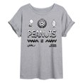 thumbnail image 1 of Peanuts - Charlie Brown Soccer Jersey - Women's Oversized Graphic T-Shirt, 1 of 5